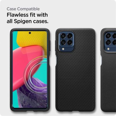 10. Spigen ALM Glass FC gehärtetes Glas für Samsung Galaxy M53 5G – Schwarz