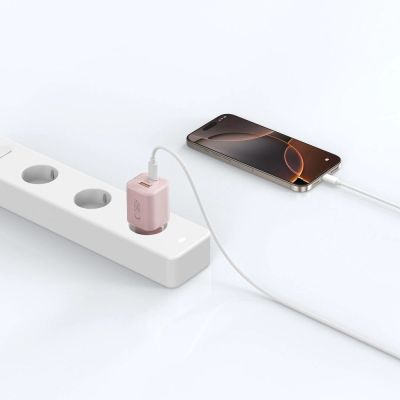 6. Tech-Protect NCM33W 2-Port PD33W/QC3.0 Wandladegerät - rosa