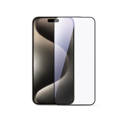 Joyroom JR-MLG0278 2.5D HD staubdichtes gehärtetes Glas mit schwarzem Rahmen für iPhone 15 Plus/16 Plus