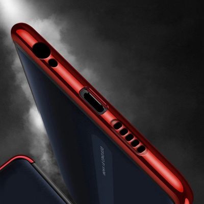 7. Clear Color Silikon Gel Electroplating frame Handyhülle Schutzhülle für Xiaomi Redmi 8A blau