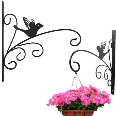 KINZO Metall-Pflanzenhänger, schwarz, 28 x 25 cm