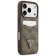 4. Guess 4G nauble Card Triange Hülle für iPhone 18 Pro / 17 Pro – braun