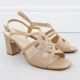 3. Beige Sergio Leone SK884 Damen-Sandalen mit Blockabsatz