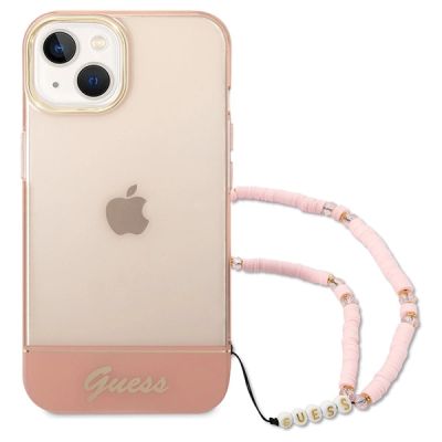 2. Guess GUHCP14MHGCOHP iPhone 14 Plus 6,7" różowy/pink hardcase Translucent Pearl Strap