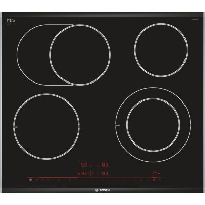 5. BOSCH PKN675DP1D Keramikkochfeld (4 Kochzonen; schwarz)