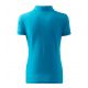 3. Malfini Cotton W MLI-21344 Türkisfarbenes Poloshirt