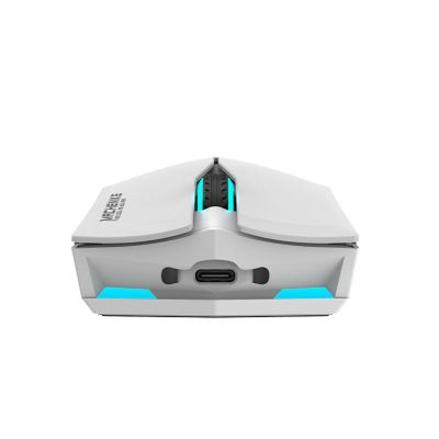 6. Machenike M721 Kabellose Gaming-Maus 10000 DPI mit RGB-Hintergrundbeleuchtung - Weiß