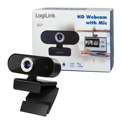 11. LogiLink UA0368 Webcam 1280 x 720 px USB 2.0 Schwarz