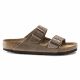 3. Birkenstock Arizona Tobacco Brown Herren/Damen Braun Regular Wide Slides (0352201)