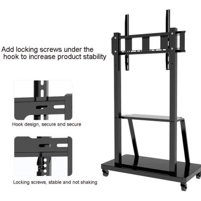 17. TECHLY MOBILER TV-STÄNDER LED/LCD/PDP 55-100 ZOLL 150 KG MIT ABSTELLPLATTE ICA-TR30