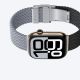 4. 2er-Set AmazingThing Blend Band für Apple Watch 45/46/49 mm - Grau-Schwarz/Grau