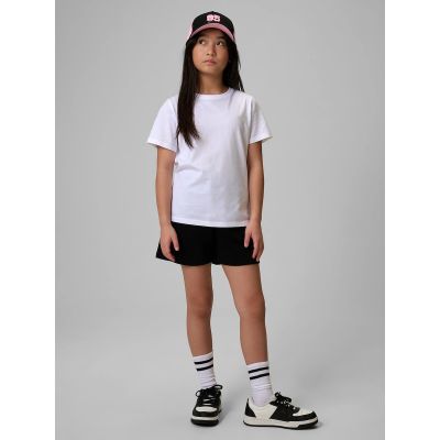 3. Glattes Mädchen-T-Shirt mit Regular Fit 4F 4FJRMM00TTSHF3553-10S
