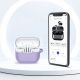 5. Tech-Protect Silikon-Hakenhülle für Samsung Galaxy Buds 3 / 3 FE / 3 Pro, Lila
