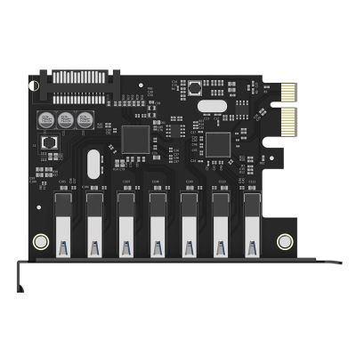 3. USB-3.0-PCI-E-Erweiterungskarte mit 7 Anschlüssen für Desktop-Gehäuse