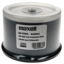 MAXELL CD-R 700 MB, 50 Stück, 52 x 80 Min., Spindel, bedruckbare Disc