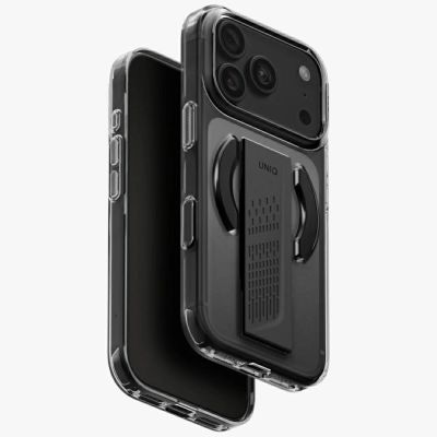 Uniq Heldro Air Magclick Ladehülle für iPhone 18 Pro / 17 Pro – Schwarz