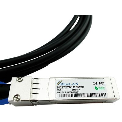 4. BlueOptics SFP-H25G-CU1M-BL InfiniBand/Glasfaserkabel 1m SFP28 Schwarz