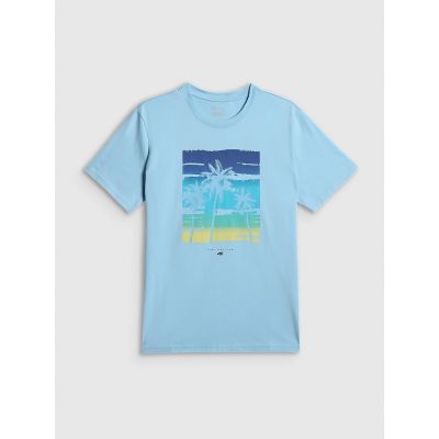 7. Herren-T-Shirt mit Aufdruck, regulär, Größe 4F 4FRSS26TTSHM4291-34S