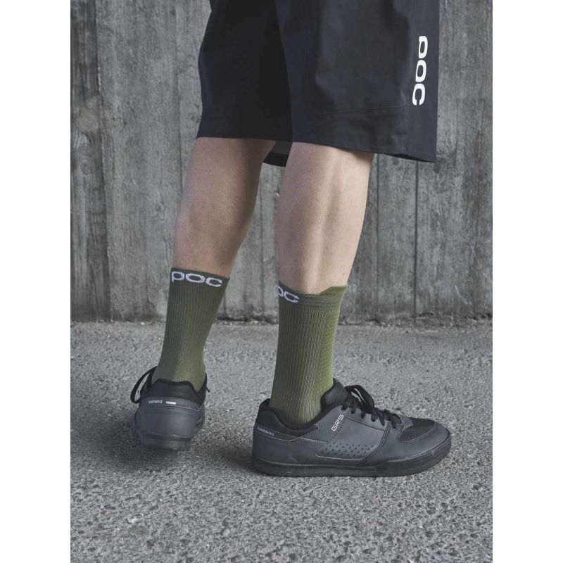 2. POC Lithe MTB-Socke, mittelgrüne Radsocken