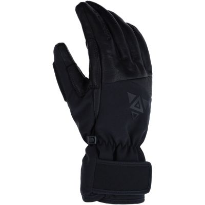 Viking Norvik Pro Pipe Skihandschuhe für Erwachsene, schwarz mit Leder, Größe 6
