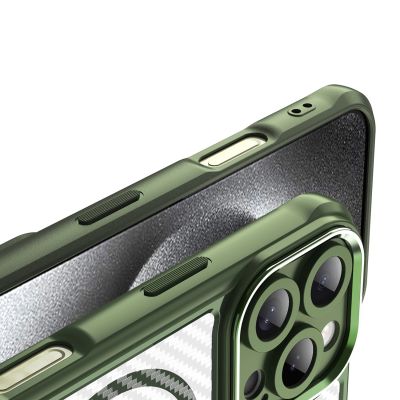 8. Leading Series MagSafe Silikonhülle für iPhone 16 Pro – grün