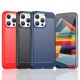 6. Flexible Carbon-Musterhülle für iPhone 15 Pro Carbon Case – Blau