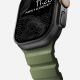 4. Nomad Rocky Point Armband, schwarzes Leder, Titan