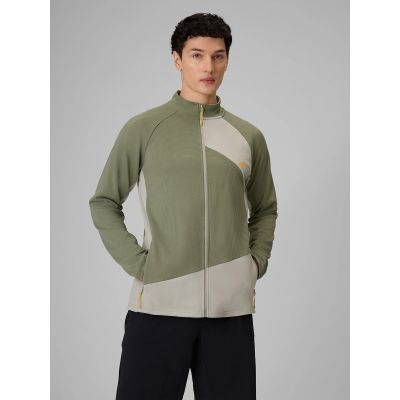Herren-Trekking-Sweatshirt ohne Kapuze, reguläre Passform, Größe 4F 4FRSS26TFSWM0984-44S