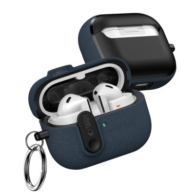 3. Tech-Protect Slim Hook Hülle für Samsung Galaxy Buds 3 / 3 FE / 3 Pro – Marineblau
