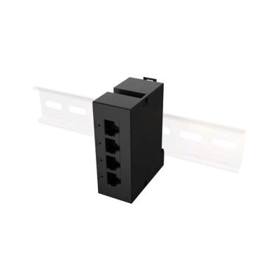 6. LANBERG Switch PoE-Extender 1x Eingang 3x Ausgang 100 MB schnelles Ethernet DIN-Schienenmontage 30 W