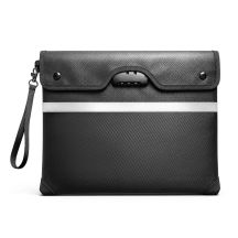OTN-38 RFID-geschützte, feuerfeste Dokumententasche mit Zahlenschloss, 37,5 x 29,5 cm – Schwarz