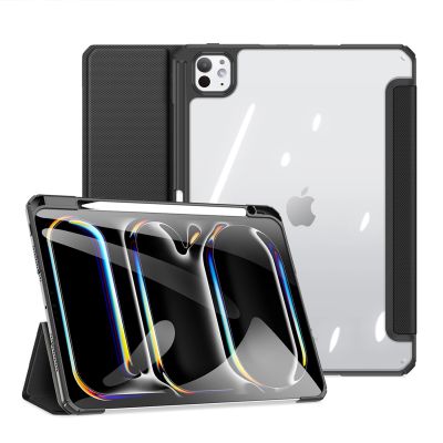 3. Dux Ducis Toby Hülle mit Klappe und Ständer für iPad Pro 11" 2024 - Schwarz