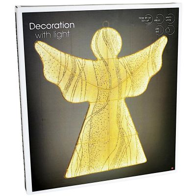 7. Dekorativer Engel zum Aufhängen, 48 cm, 236 LEDs