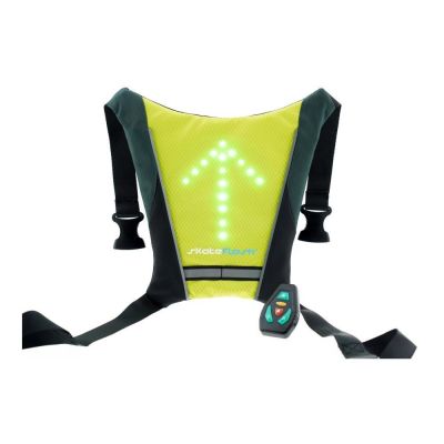 3. Skateflash Reflektierende Weste Schwarz, Grün Nylon Einheitsgröße Fahrradweste