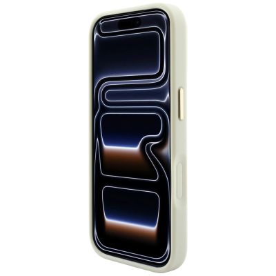 5. Guess Saffiano Peony & Ring MagSafe Schutzhülle für iPhone 18 Pro / 17 Pro – Beige