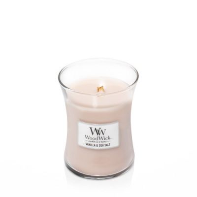 Mittlere Kerze VANILLE & MEERSALZ WOODWICK