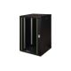 Digitus Unique 19" 20HE Rackmount-Netzwerkschrank 600x600 mm, Glastür, schwarz, ungeteilt, montiert, 100 kg