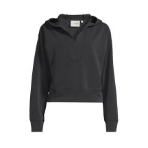 CASALL Peachy V-Ausschnitt Hoodie Schwarz
