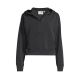 CASALL Peachy V-Ausschnitt Hoodie Schwarz