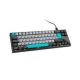 Ducky Miya Pro Moonlight TKL Gaming-Tastatur für PC/Mac, MX-Red, weiße LED - Dunkelgrau