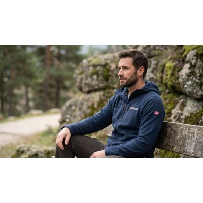 3. Herren-Fleecejacke Geographical Norway TUGOOD NAVY DB MEN 233 (WZ3336H/GN-NAVY)