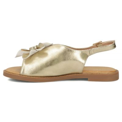 3. Damen-Sandalen mit goldener Blume, Filippo DS7891