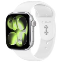 Tech-Protect Silikonarmband für Apple Watch 40 / 41 / 42 mm – Weiß