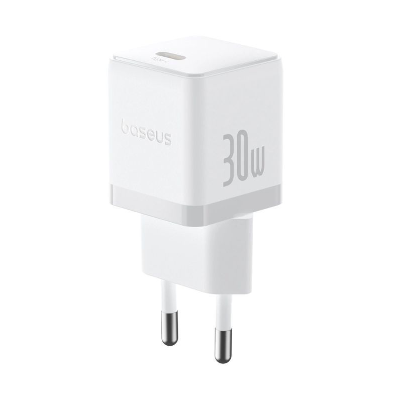 Baseus Palm 30W USB-C Wandladegerät - Weiß