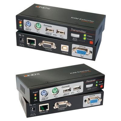 2. Lindy Cat.5 KVM Extender Combo 300, PS/2, USB und VGA