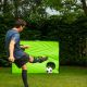 8. VIRTUFIT FUSSBALLTOR MIT SCHUSSMATTE - 215 X 150 CM