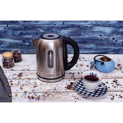22. Wasserkocher Adler CR 1253 (2200 W, 1,7 l; Edelstahlfarbe)