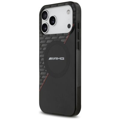 2. Mercedes AMG IML Doppelschicht-MagSafe-Hülle mit Rautenmuster für iPhone 18 Pro Max / 17 Pro Max – Schwarz und Rot