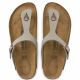 10. Birkenstock Gizeh Birko-Flor Nubuk Stone Regular Herren Flip-Flops Wide Grau (43391)