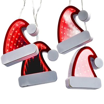 2. Lampen, Kabel, Girlande, LED, Weihnachtsmannmützen, USB